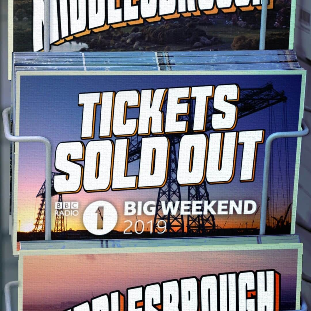 BBC Radioさんのインスタグラム写真 - (BBC RadioInstagram)「🎉 #BigWeekend tickets are now officially SOLD OUT! 🎉  If you managed to get tickets, we'll see you in Middlesbrough - if not, remember you can watch and listen online and on your radio all weekend!」3月15日 3時40分 - bbcradio1