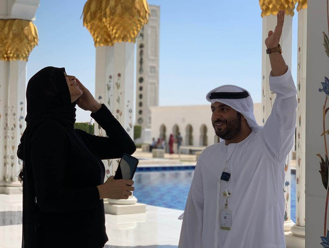 WWEさんのインスタグラム写真 - (WWEInstagram)「This afternoon, @stephaniemcmahon had the opportunity to visit the Sheikh Zayed Grand Mosque in Abu Dhabi! Then, Stephanie was a speaker at the @worldgamesad Global Youth Leadership Summit, which brings together athlete leaders from around the world to try and create a more inclusive world! #BeUnified」3月14日 19時39分 - wwe