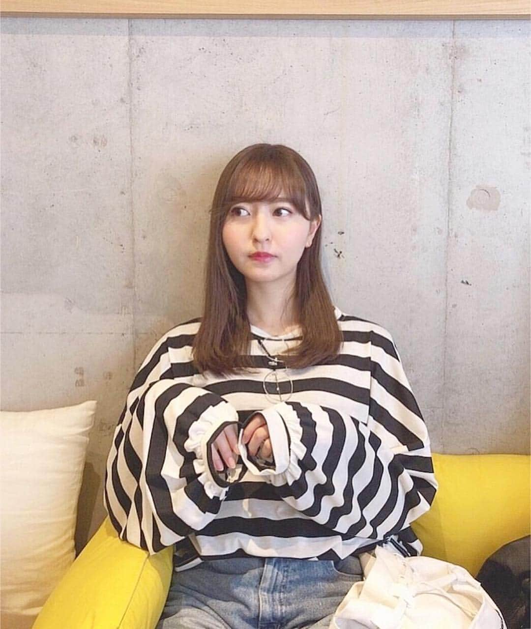 森保まどかさんのインスタグラム写真 - (森保まどかInstagram)「﻿ ﻿ ﻿ 前髪おろしマン🧸﻿ たまには気分転換にアリかな？ ﻿ ﻿ #シースルーバング #気味 #17kg」3月14日 19時49分 - madokamera_48