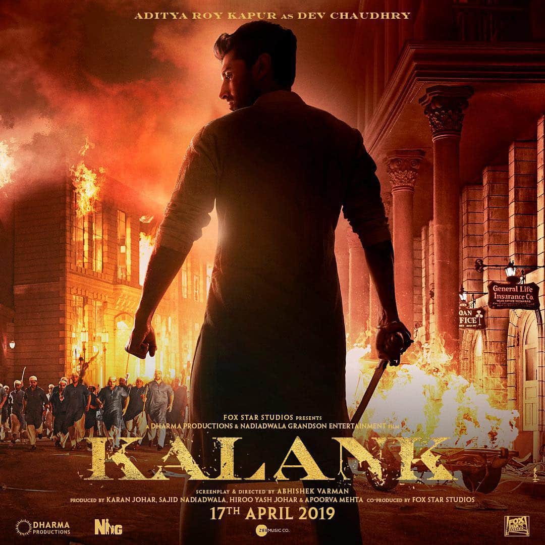 のインスタグラム：「DEV🔥Kalank releases 17th April ❤️」