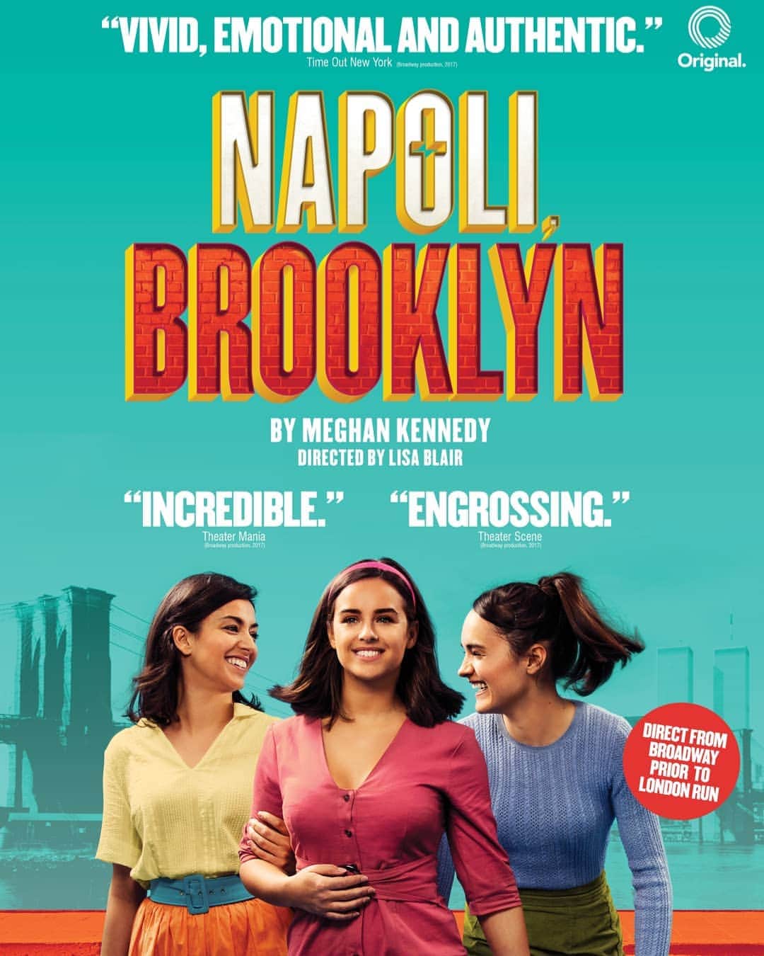 ジョージア・メイ・フットのインスタグラム：「Yay! The poster for Napoli, Brooklyn is here! 🎭 This is a very beautiful play i will be part of from the 1st of May to the 13th of July as it heads on it's UK tour!  I play the wonderful part of Vita in this production, come along and watch! 💜 Swipe left for the venues and dates my loves! @originaltheatrecompany @creativeartistsmanagement #napolibrooklyn」