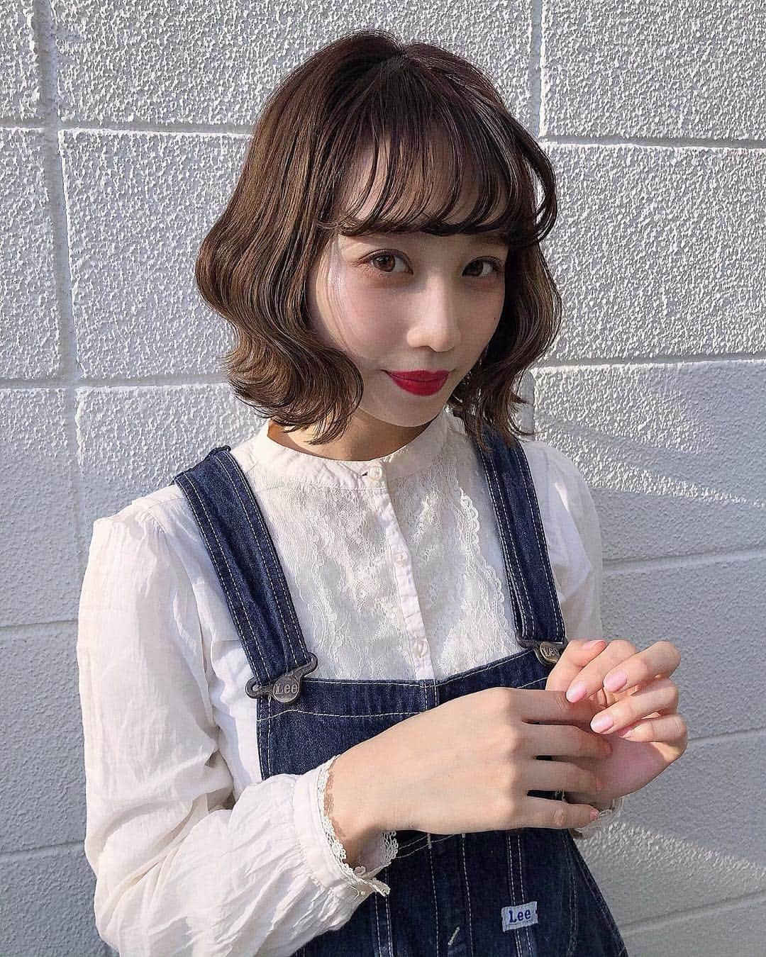 のインスタグラム：「お昼はアウター無しでもやっていける気温になったの嬉しい🍒」