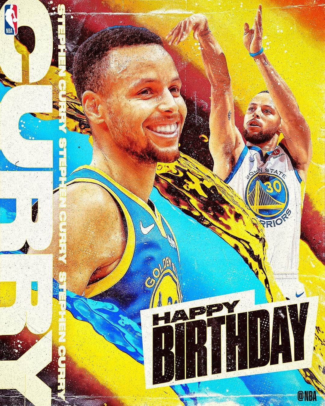 NBAさんのインスタグラム写真 - (NBAInstagram)「Join us in wishing @stephencurry30 of the @warriors a HAPPY 31st BIRTHDAY! #NBABDAY」3月14日 20時29分 - nba