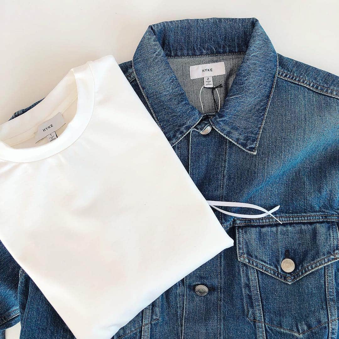 のインスタグラム：「#HYKE#2019SS . Type3 bigfitとホワイトトップス😍」