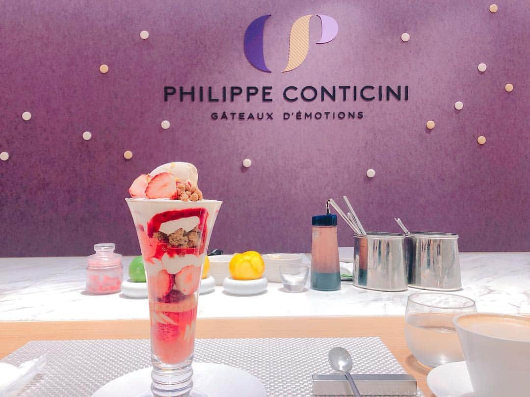 三浦千花音さんのインスタグラム写真 - (三浦千花音Instagram)「🍓🍨🧡 . #ginzasix  #philippeconticini  #parfait  #strawberry #sweets」3月14日 21時31分 - chikane2525_