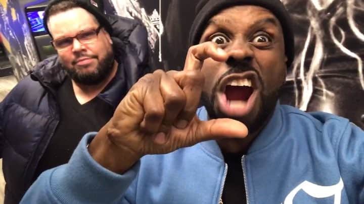 ファンクマスター・フレックスのインスタグラム：「Ugly man returns! See u Sunday! @juganot we ready!」