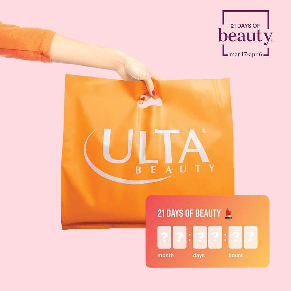 ULTA Beautyさんのインスタグラム写真 - (ULTA BeautyInstagram)「⏰ Counting down the days until 💄💅👛💋🙌 a.k.a. #21DaysofBeauty! Check our story to set a reminder.」3月14日 21時50分 - ultabeauty