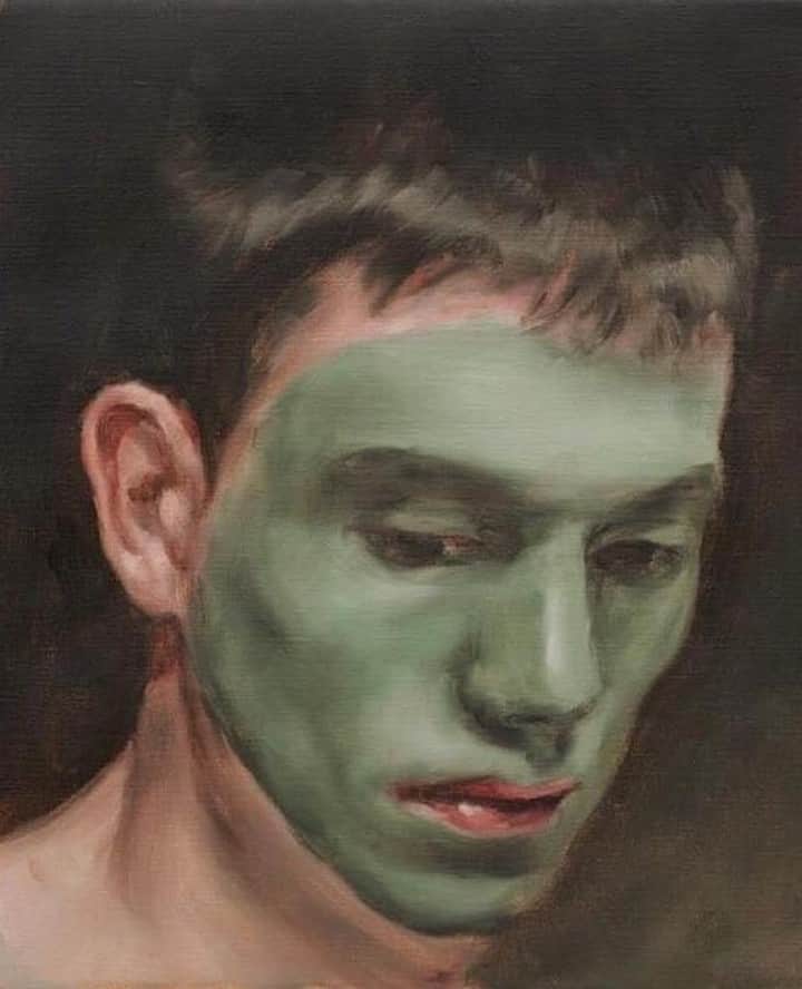 のインスタグラム：「'Hornet,' Michaël Borremans; 2008.」