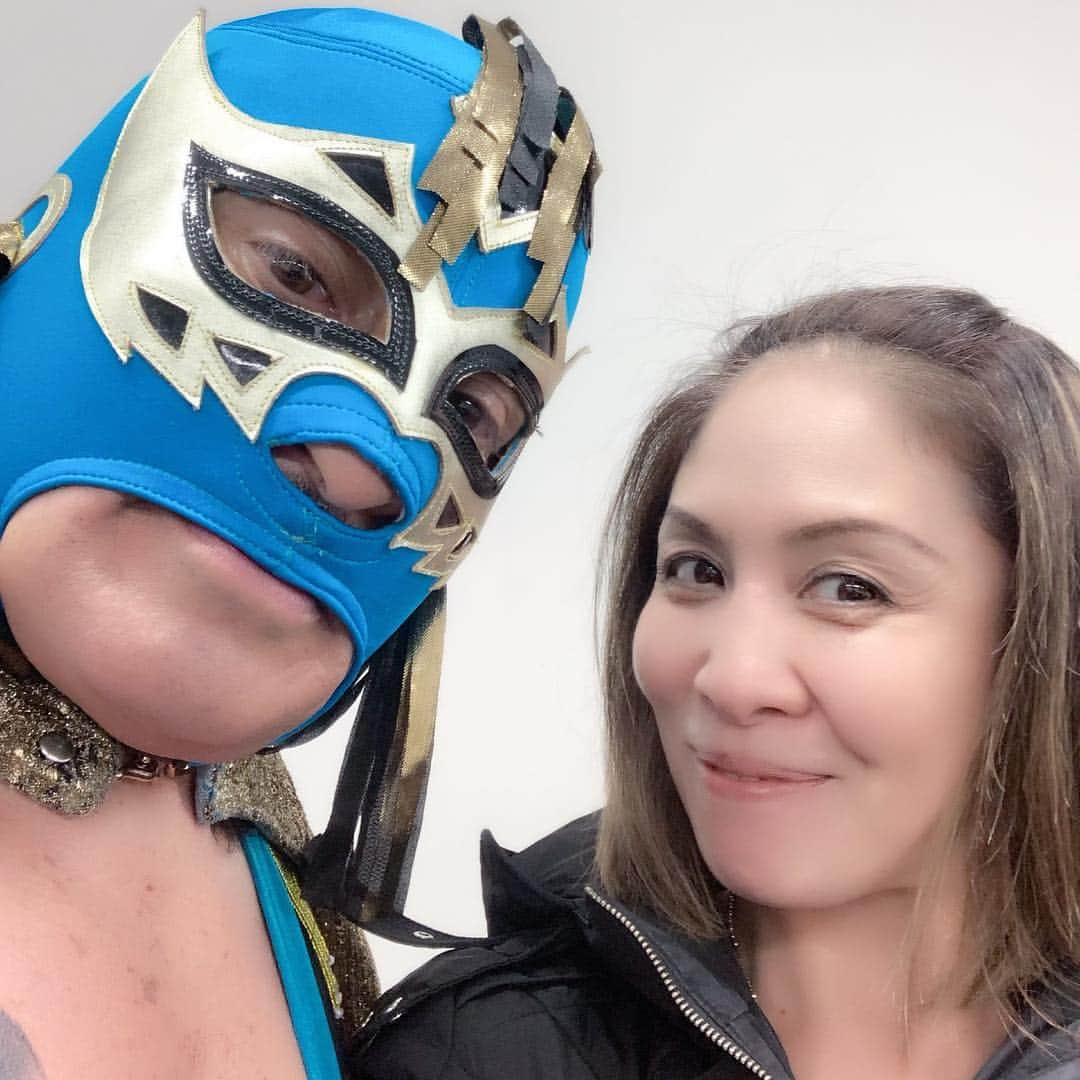 下田美馬さんのインスタグラム写真 - (下田美馬Instagram)「Lucha fiesta  素晴らしい大会でした  ボラドールと ミステリオッソ 🇲🇽🇯🇵🙏」3月14日 22時05分 - mima_tia_shimoda