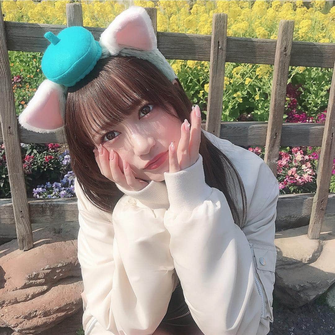 桑島 夢さんのインスタグラム写真 - (桑島 夢Instagram)「. . 垂れ耳を選んだよ🥺 . #ディズニーシー#ジェラトーニ#猫」3月14日 22時05分 - yumepi23