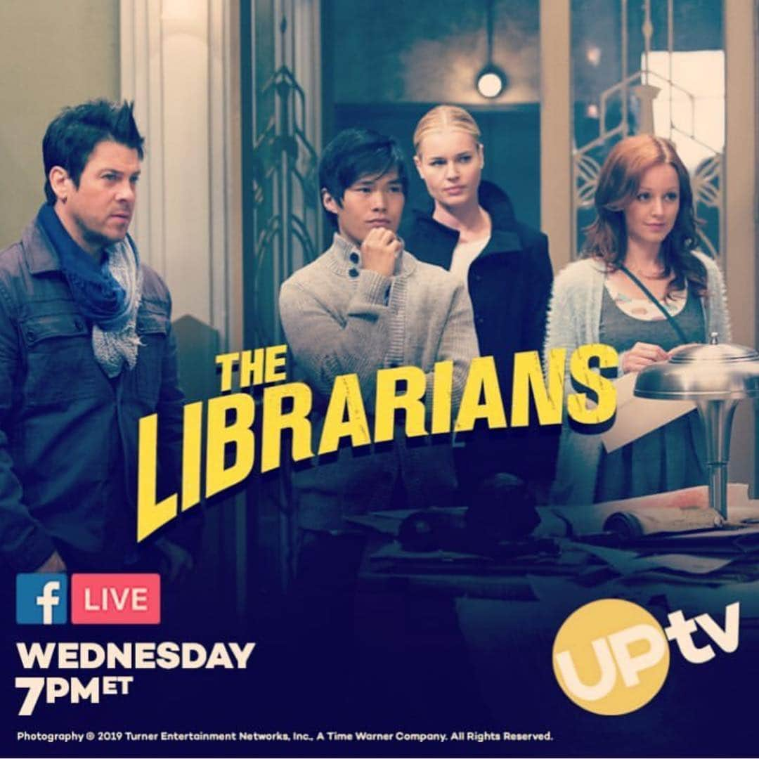 レベッカ・ローミンさんのインスタグラム写真 - (レベッカ・ローミンInstagram)「Attn fans of The Librarians! Join us as we celebrate our show airing on @up_tv Come to @librarianstnt Facebook live TONIGHT 7pm eastern with questions」3月14日 22時14分 - rebeccaromijn