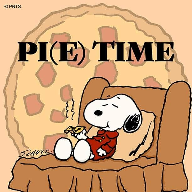 スヌーピーさんのインスタグラム写真 - (スヌーピーInstagram)「Happy Pi Day!」3月14日 23時29分 - snoopygrams