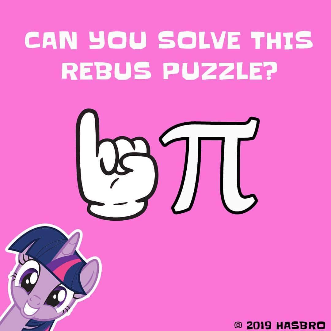 Hasbroさんのインスタグラム写真 - (HasbroInstagram)「#Repost @mylittlepony: If you can figure this Pi-day brain teaser out, you definitely are magic ✨」3月14日 23時38分 - hasbro