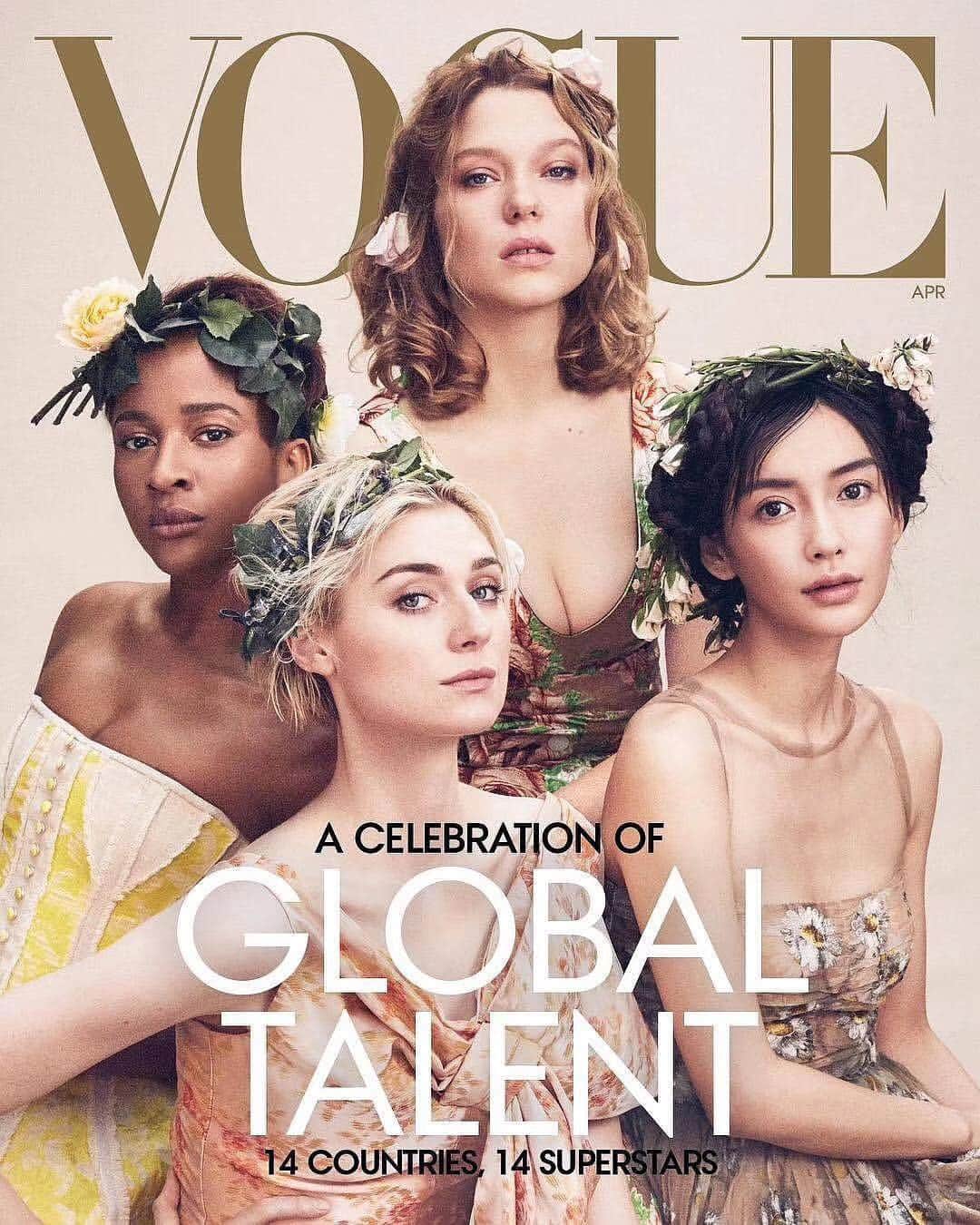 アンジェラベイビーさんのインスタグラム写真 - (アンジェラベイビーInstagram)「Thank you Vogue 🌸@voguemagazine  #CamillaNickerson @mikaeljansson  #angelababy #vogue #april #cover」3月14日 23時47分 - angelababyct