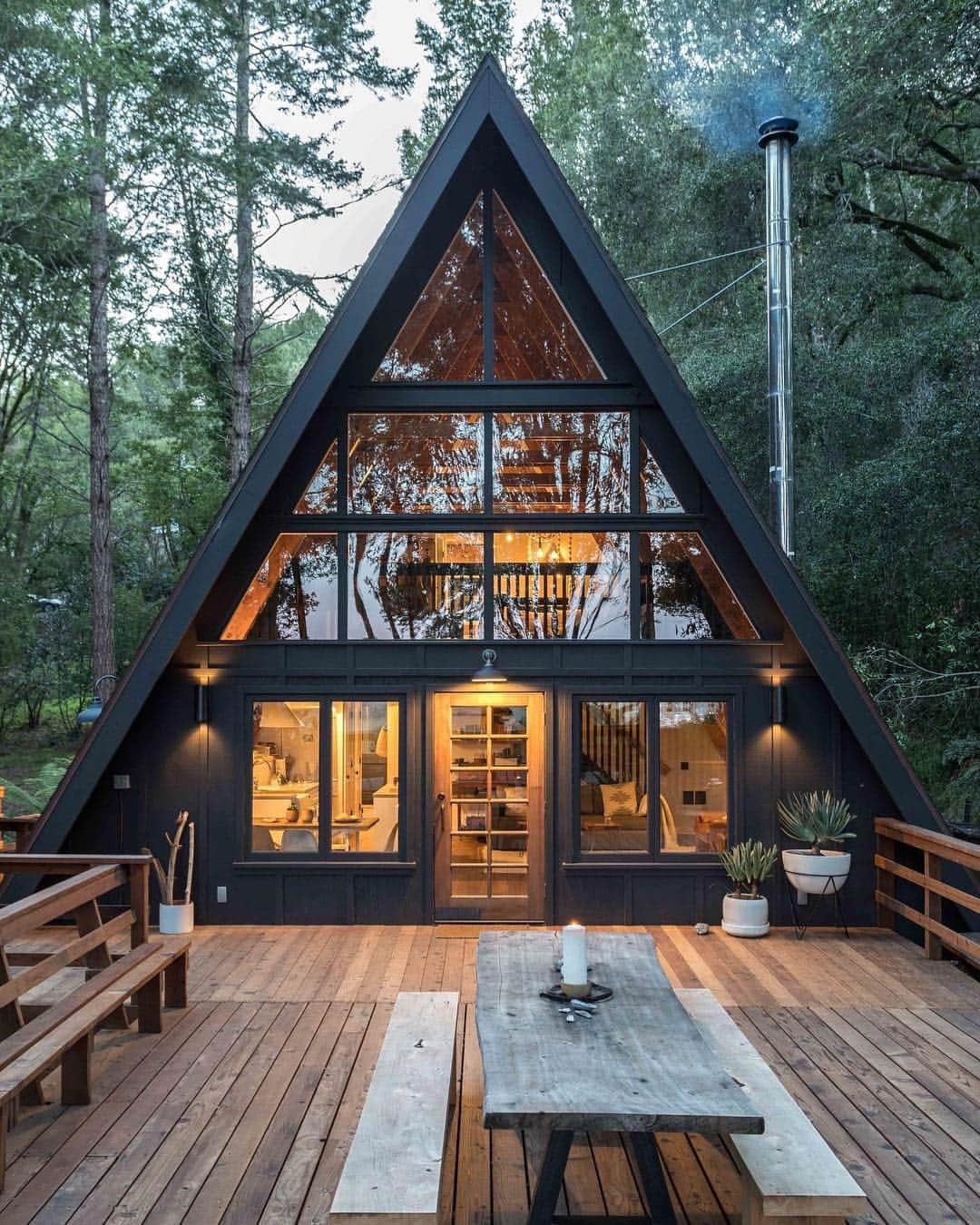 Architecture - Housesさんのインスタグラム写真 - (Architecture - HousesInstagram)「Inverness A-Frame Cabin by Blythe Design Co @blythedesignco . #luxury #luxuryhome #architect #luxuryhouse #arquitectura #luxurylife #luxurylifestyle #_archidesignhome_  #instadaily #lights #homes #homestyle #instagood #homestyling #wood #architecture #architectureporn #design #modern #architects #cabin #facade #cabinlife」3月15日 0時18分 - _archidesignhome_