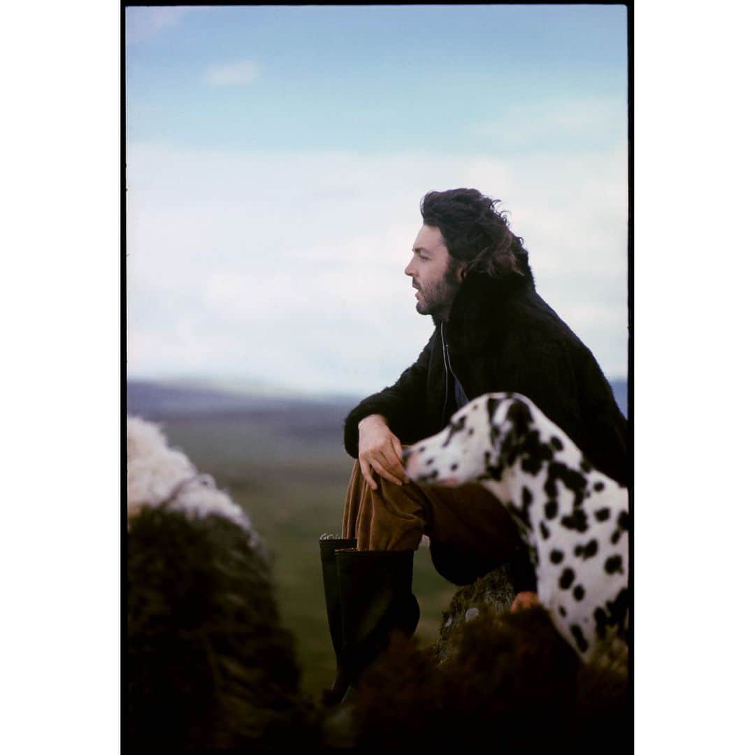 ポール・マッカートニーさんのインスタグラム写真 - (ポール・マッカートニーInstagram)「Paul with Lucky and Martha. Scotland, 1973.  Photo by @lindamccartney #PaulMcCartney #LindaMcCartney #ThrowbackThursday #TBT #dogs #DogsOfInstagram #1973 #Scotland #Lucky #Martha」3月15日 0時59分 - paulmccartney