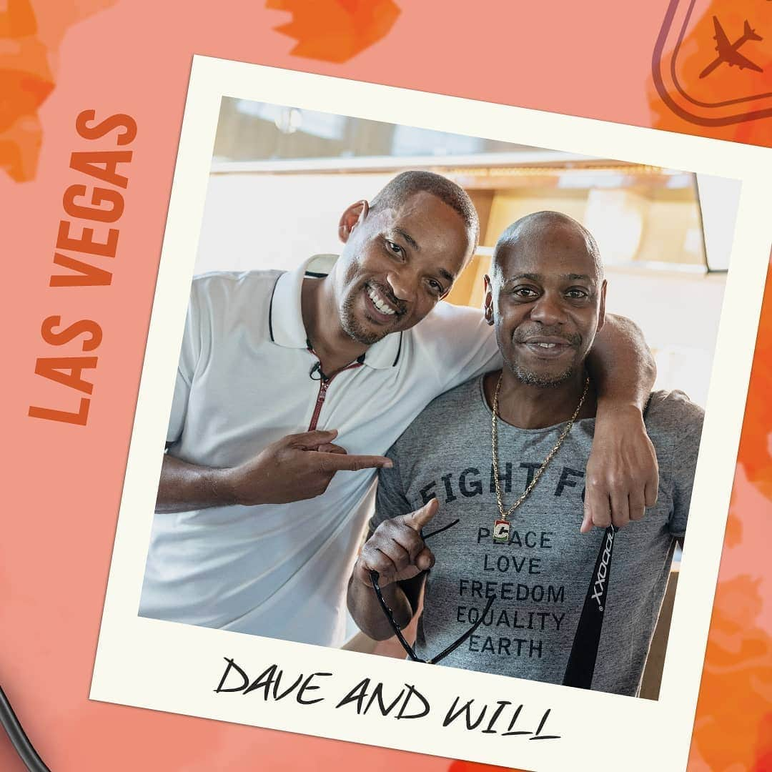 ウィル・スミスのインスタグラム：「"You call me, I'll come running." Dave Chappelle gives @WillSmith some words of wisdom on this week's #WillSmithsBucketList」