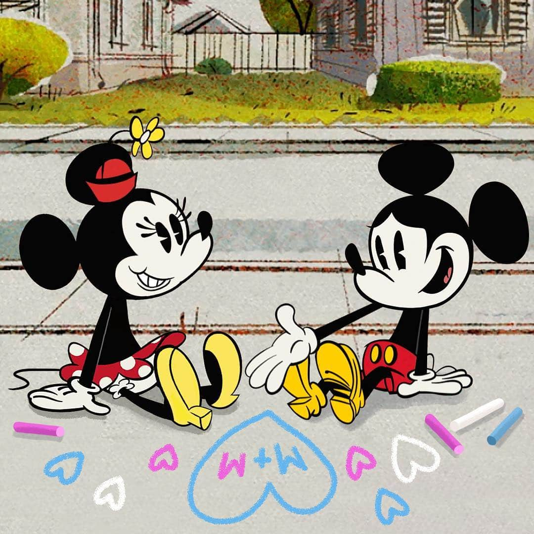 ミッキーマウスさんのインスタグラム写真 - (ミッキーマウスInstagram)「Chalk it up to true ❤️! Leave a love note to your sweetheart 👇」3月15日 1時39分 - mickeymouse