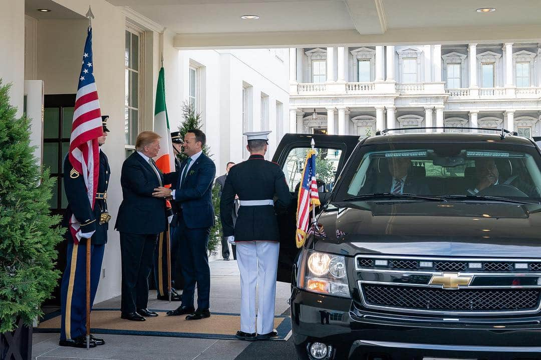 ドナルド・トランプさんのインスタグラム写真 - (ドナルド・トランプInstagram)「Today, President Donald J. Trump welcomed the Prime Minister of the Republic of Ireland, Leo Varadkar, to the @WhiteHouse.」3月15日 1時48分 - realdonaldtrump