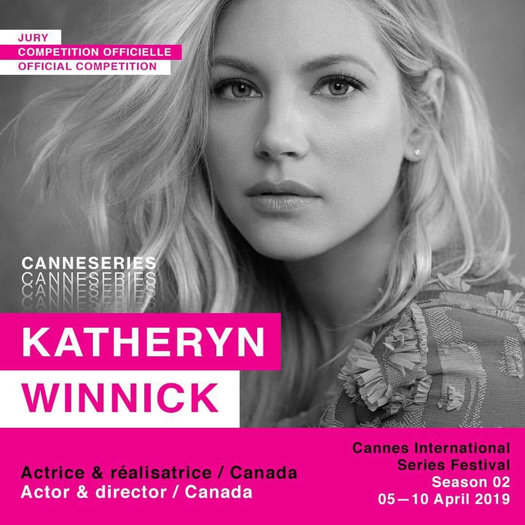 キャサリン・ウィニックのインスタグラム：「Very excited to announce that I will be an official jury member of this year’s Cannes International Series. See you there! #canneseries」
