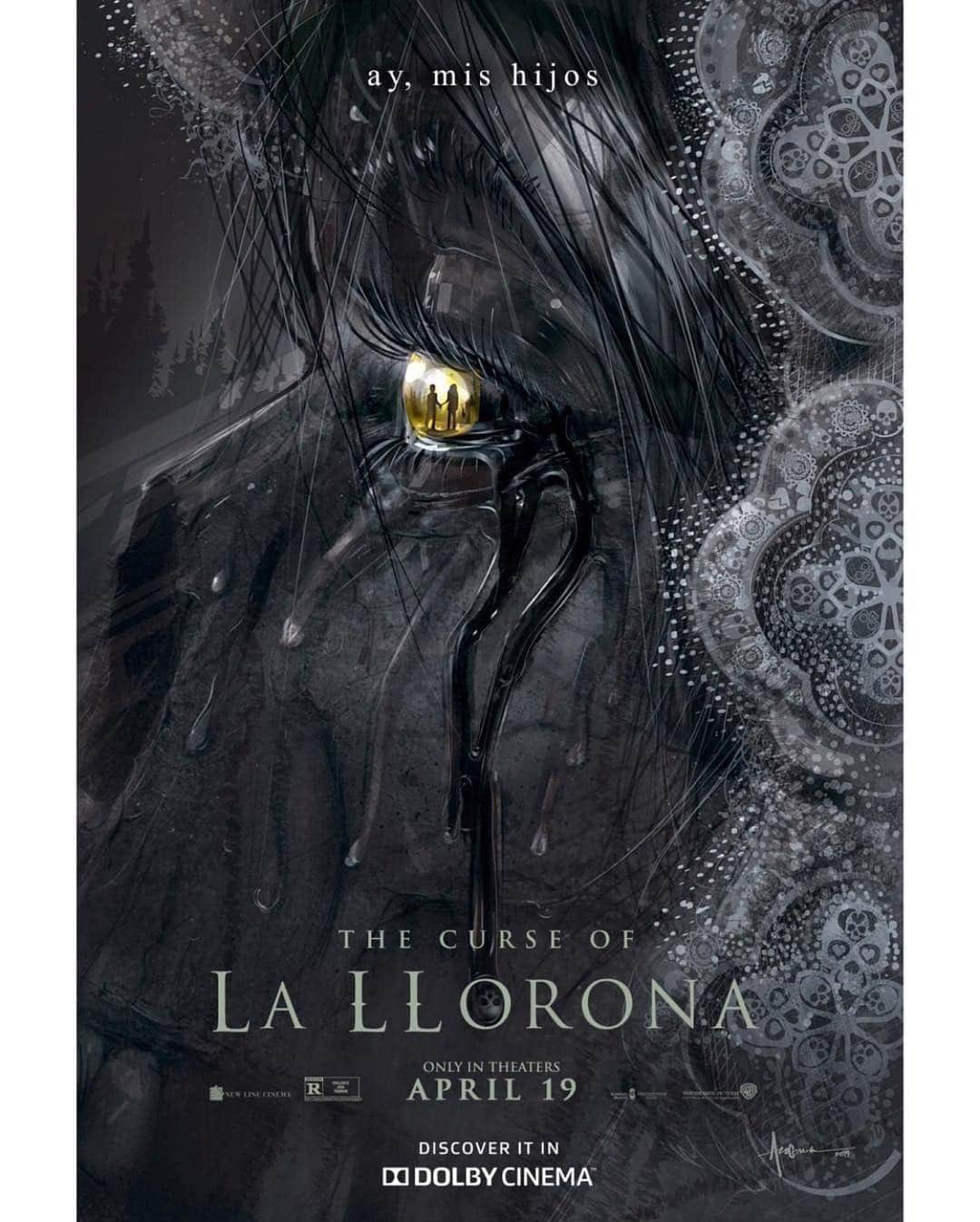 Warner Bros. Picturesさんのインスタグラム写真 - (Warner Bros. PicturesInstagram)「Repost from @dolbycinema Check out our exclusive art from The Curse Of #LaLlorona. We can’t guarantee you won’t shed a few tears when you see and hear it in pulse-pounding Dolby Cinema April 19.」3月15日 2時01分 - wbpictures