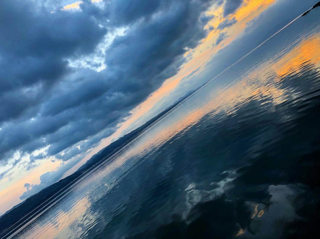のインスタグラム：「夕暮れの 宍道湖 綺麗」