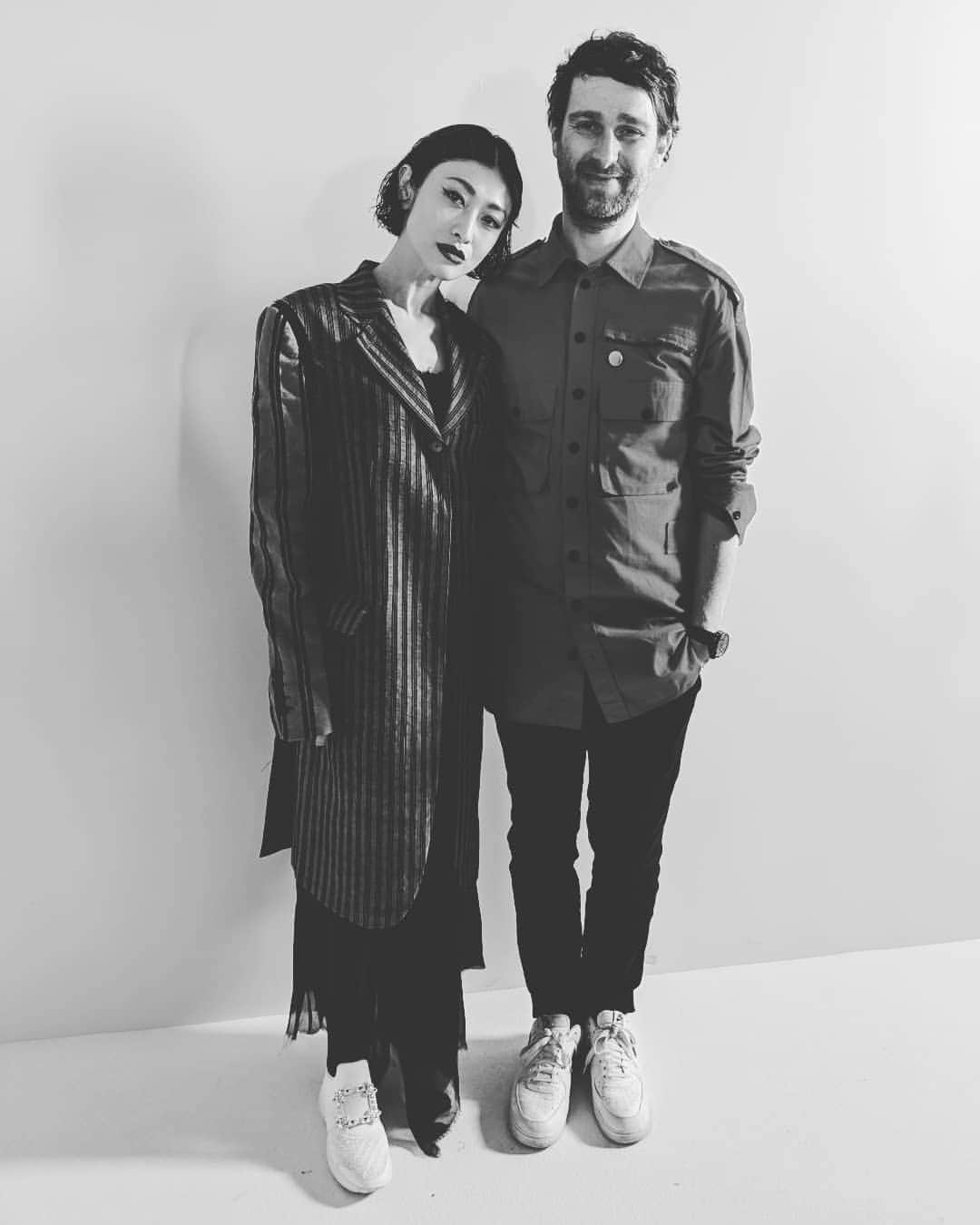 山田優さんのインスタグラム写真 - (山田優Instagram)「@anndemeulemeester_official の デザイナーの セバスチャンにも お会いできました!  色のあるドレス達も素敵でした。  #anndemeulemeester」3月1日 21時36分 - yu_yamada_