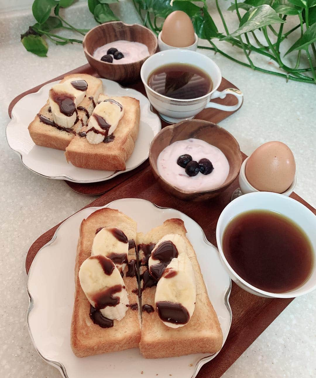 水谷雅子さんのインスタグラム写真 - (水谷雅子Instagram)「#おはようございます #モーニング#朝食 #breakfast #breakfasttime☕️ #バナナチョコトースト#トッピング #ホイップクリーム#ヨーグルト #ゆで卵#シュガーレディ #ホットコーヒー#珈琲 #水谷雅子#水谷雅子beautybook50の私  今朝は晴れ☀️☀️🐶🌸 日中は日差したっぷりで暖かくなりそうです！ 花粉症対策はしっかりしてくださいね❗️😷 朝晩は冷えますので調節しやすい格好でお出掛けして下さいね！ 頑張って行ってらっしゃい😊✋💖💖💖」3月2日 8時31分 - mizutanimasako