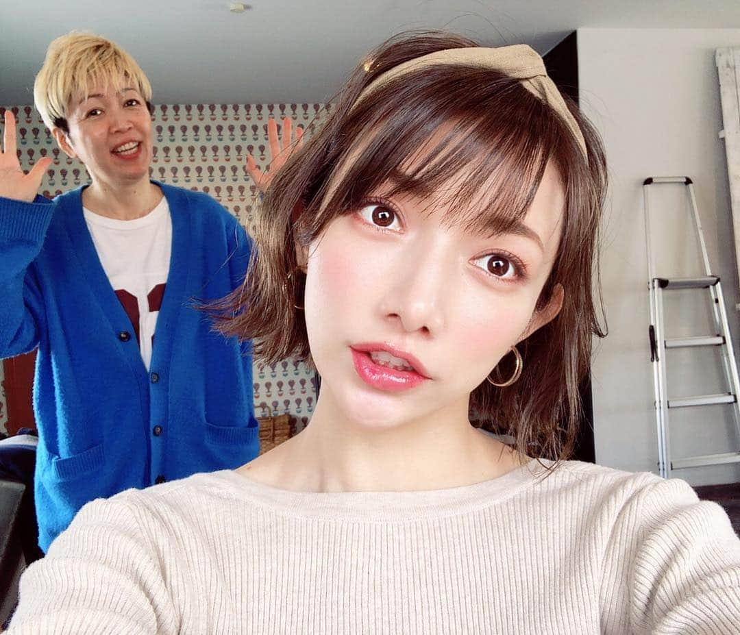 後藤真希さんのインスタグラム写真 - (後藤真希Instagram)「撮影♡春っぽメイクにしました💄ジュリカさんと✨ #まきメイク #春メイク」3月2日 11時49分 - goto_maki923