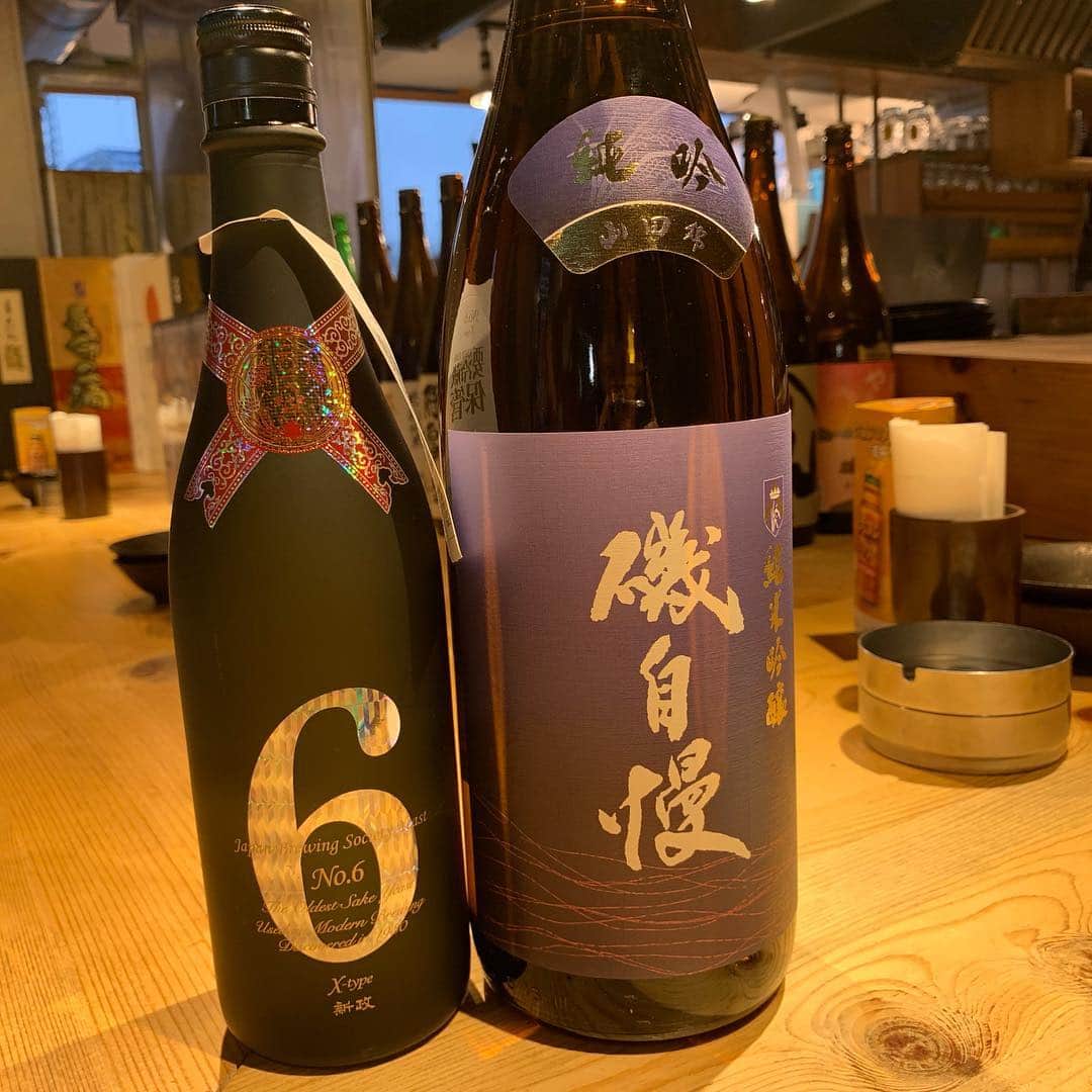 東京炉端　度感　目黒店のインスタグラム：「No.6 X-type、磯自慢純米吟醸入荷しました！🍶 #日本酒入荷#秋田県#No.6#X -type#静岡#磯自慢#純米吟醸#山田錦#jr#山手線#目黒駅#東口#徒歩1分#度感#日本酒#個室#炭火焼#肉#魚#野菜#肴」