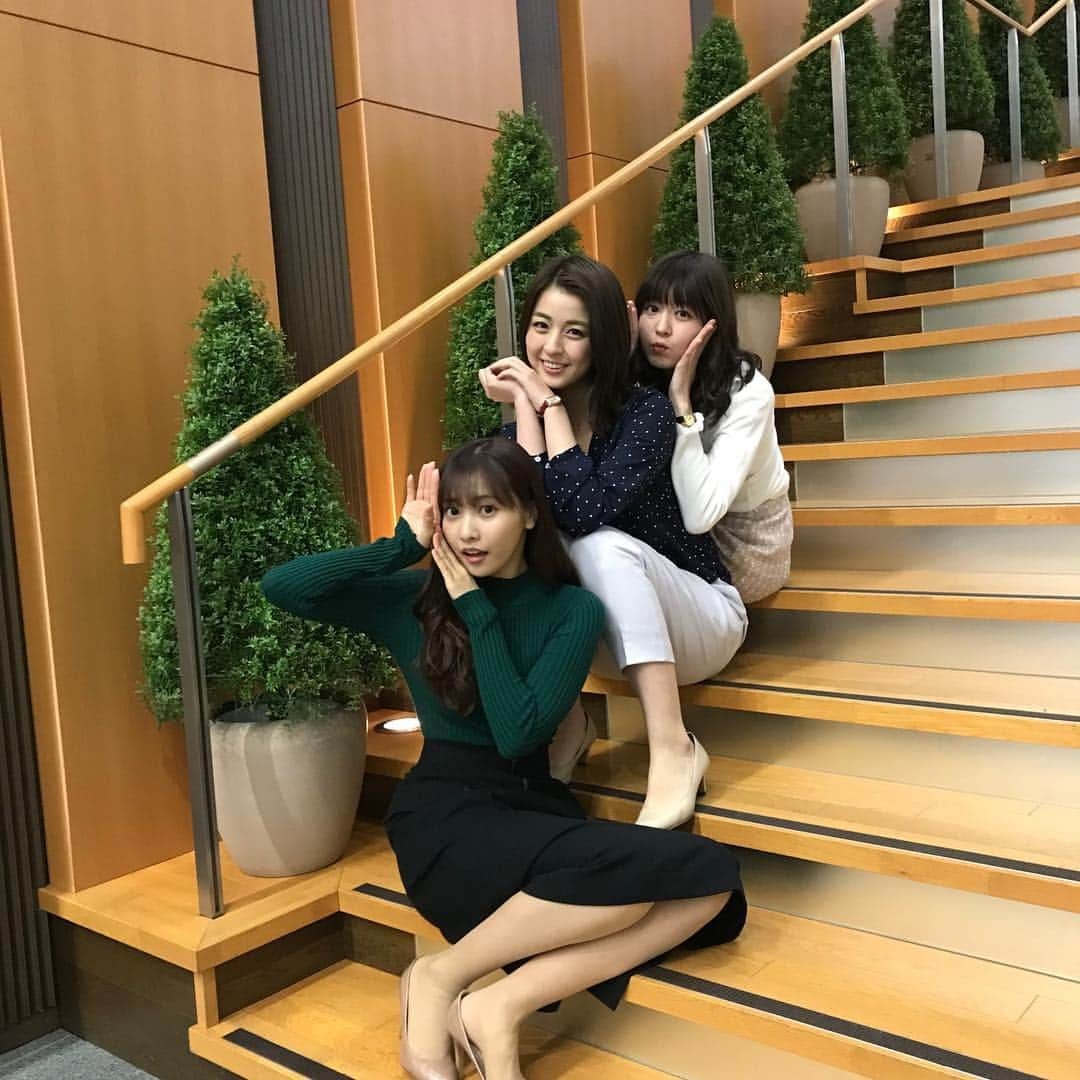 日本テレビ「人生が楽しくなる幸せの法則」のインスタグラム：「麗澤大学ロケ。営業3女子もキャンパスも美しすぎるー^ ^  #人生が楽しくなる幸せの法則  #毎週11時59分放送 #夏菜 #高橋メアリージュン #小林きな子 #山﨑ケイ #相席スタート #和田琢磨 #佐野ひなこ #忍成修吾 #田山涼成 #山本直寛」