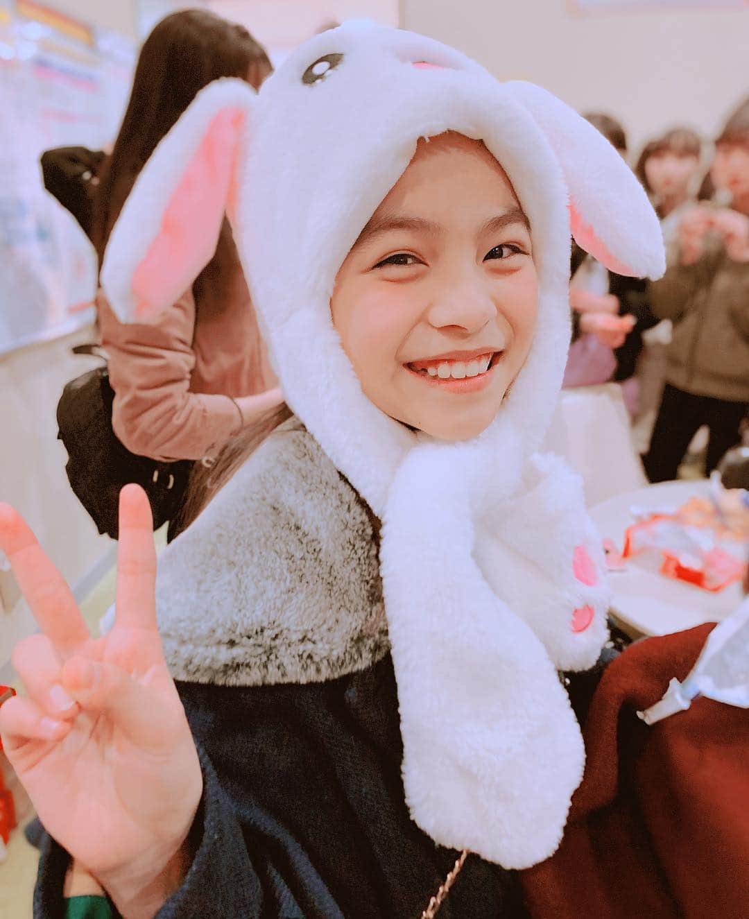 ニコ☆プチのインスタグラム：「うさぎ発見🐇🐇🐇🐇 #ニコプチ #有坂心花」