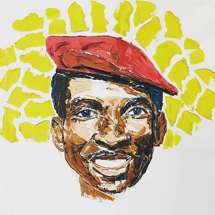 CASH（Carl Anders Sven Hultin）のインスタグラム：「Thomas Sankara 🇧🇫🎨 #thomassankara #sankara #art」