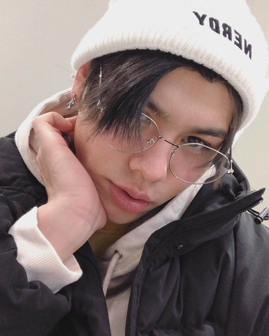上村礼王のインスタグラム：「今日も寒かった。 #上村礼王 #레오」
