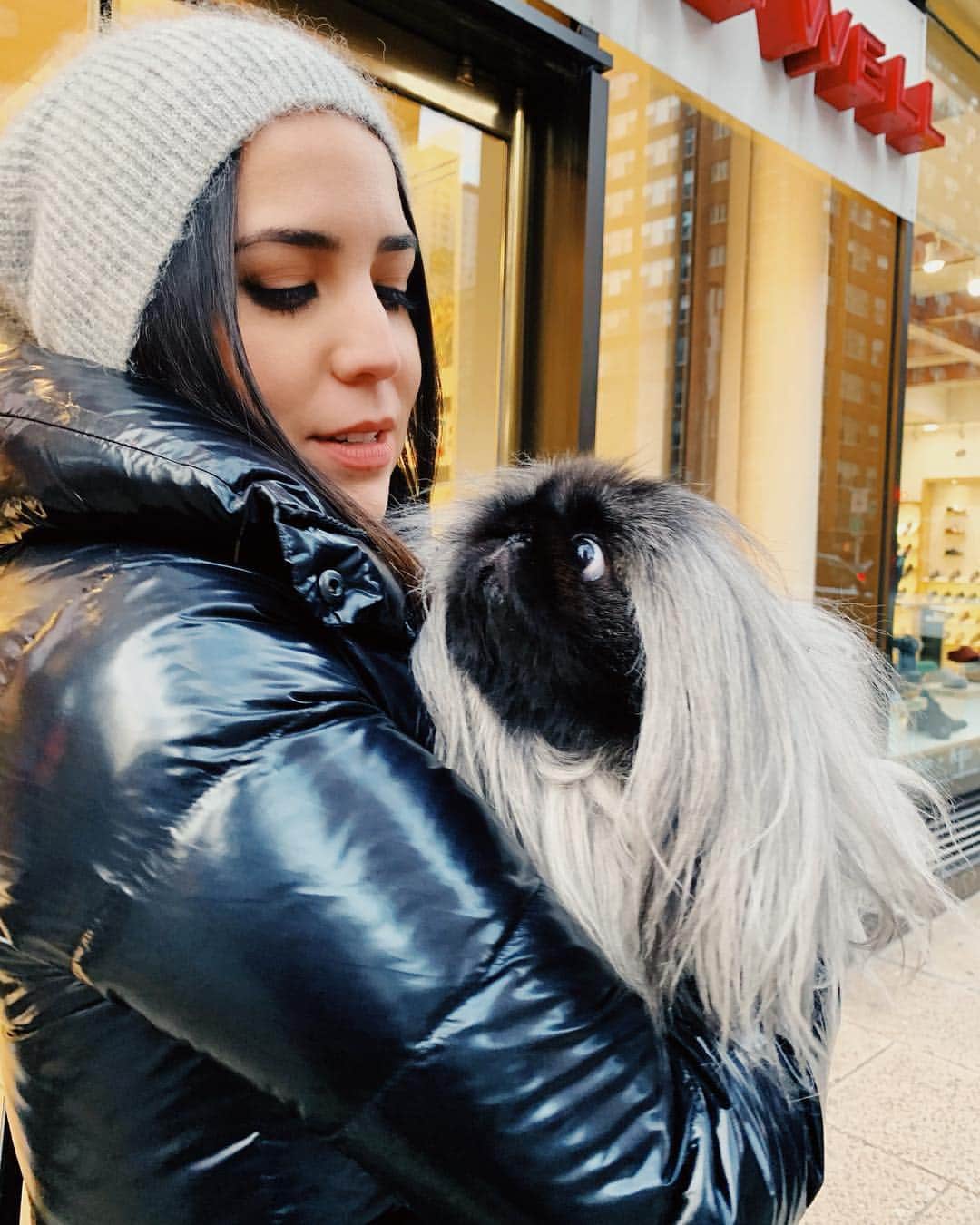 アシュレー・ジョンソンのインスタグラム：「Happiest of Birthdays to my love @audreyesparza. Remember that one time when we had one of our great adventure days and we met this dog whose dad had won @westminsterkennelclub and her name was Gigi? Ginger? Giselle? And she loved you. But not as much as I do. Also, I think I forgot to tell you that I took the “Which Blindspot Character Are You Quiz” and I got you. You’re the greatest and I adore you and I feel so lucky you’re in my life.」