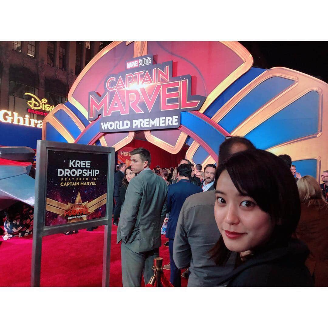 山崎紘菜さんのインスタグラム写真 - (山崎紘菜Instagram)「. #CAPTAINMARVEL  world premiere☄️ . 映画『CAPTAIN MARVEL』の ワールドプレミアに遊びに行かせて頂きました。 あ、こことここが繋がるんだ！って、 MARVELシリーズの点と点が どんどん繋がっていく感じがぞくぞくしました。 ストーリーもめちゃくちゃ笑えて、 かっこよくて、最高です。皆さんもぜひ劇場へ😳 #日本では3月15日公開らしいです」3月5日 15時39分 - hirona_yamazaki