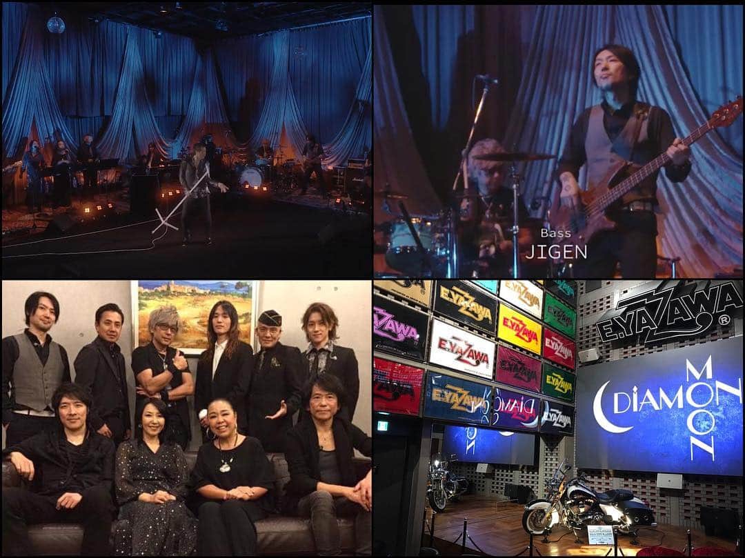 JIGEN のインスタグラム：「先日、矢沢永吉さんのライブに初参加しました。FC限定イベントでしたが本当に凄すぎ！リハーサルから本番まで…いや、初めてお会いしてから打ち上げまで圧巻の連続で、あまりに格好良い背中に惚れ惚れしながらベースを弾きました。メンバー・スタッフの皆様のクオリティも高すぎ！感謝が尽きません！」