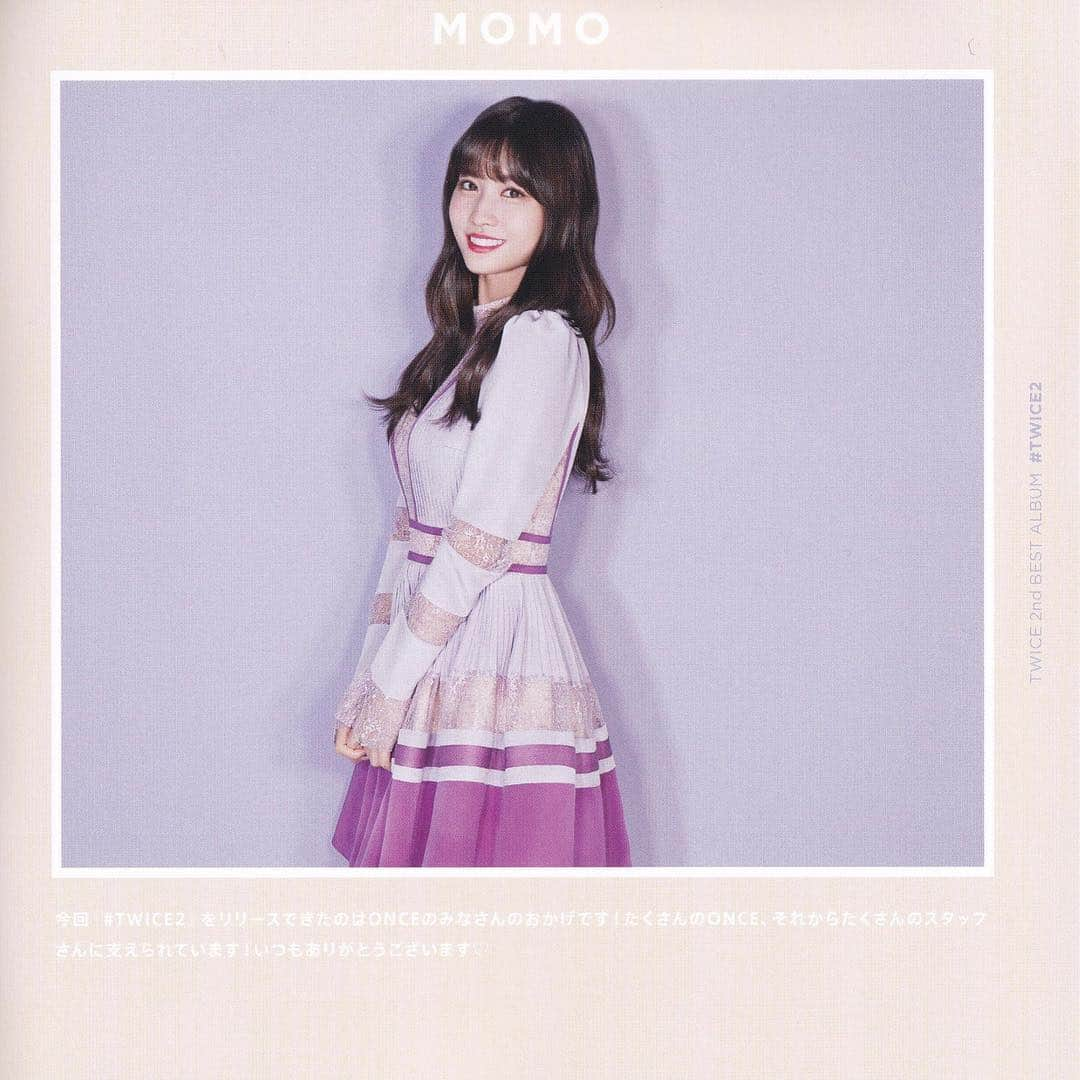 モモさんのインスタグラム写真 - (モモInstagram)「♡ [Scan] 190305 - TWICE2 Versions 1 & 2 -  #MOMO #트와이스 #모모 #平井もも #もも #TWICE © ztothek」3月5日 21時36分 - momojype