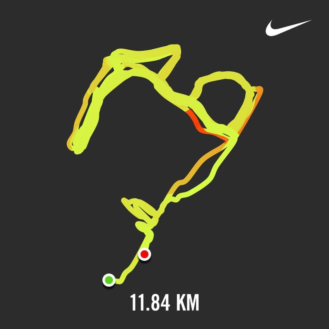 のインスタグラム：「六本木 東京ミッドタウンのランニングコース 1 周1.3km 8周走れば10km超える。同じコースぐるぐるするとペースがわかるので面白い。 他にもオススメランニングコースあったら教えてね🥺💨」
