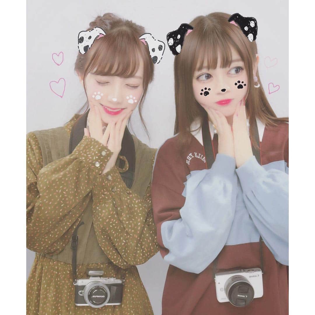 のインスタグラム：「奈々聖たん。☺︎﻿ ﻿ 久しぶりにプリ撮った🌸﻿ 雨だったけどカメラ活動一緒にできて﻿ 楽しかったな〜〜趣味が合うってイイね✌︎﻿ ﻿ #プリクラ #プリ #プリント倶楽部 #suu #スー #カメラ女子」