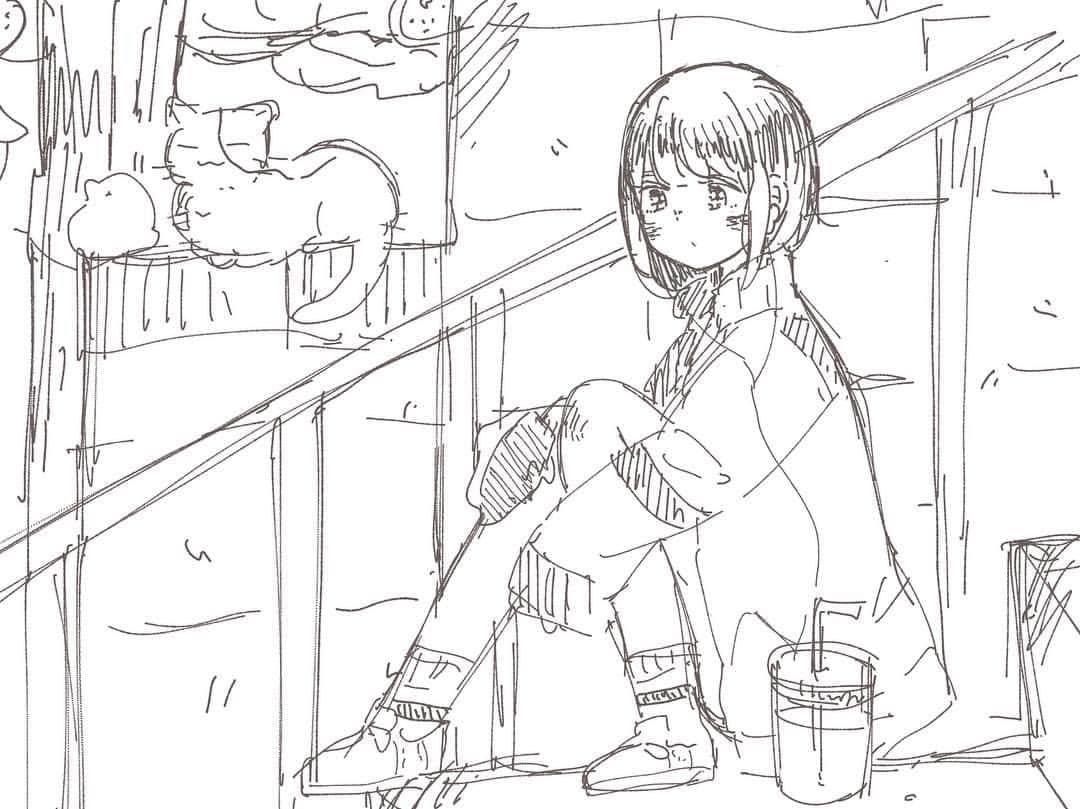 根本凪さんのインスタグラム写真 根本凪instagram 告白 Okamotos イラスト 女の子 ねもかき 3月8日 11時26分 Nemonagi