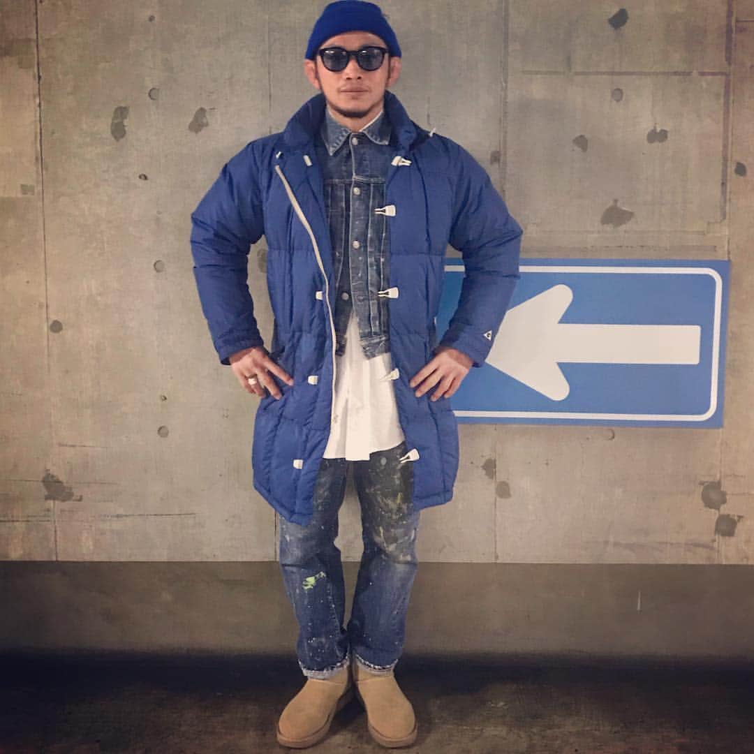 のインスタグラム：「#宇野薫のテーマがありすぎコーディネート  #levis505 #levis2nd #polobigshirt #ugg  #stussyeyegear #newerajapan #ゴローズ  #ただの古着好きです  #だから古着はやめられない」