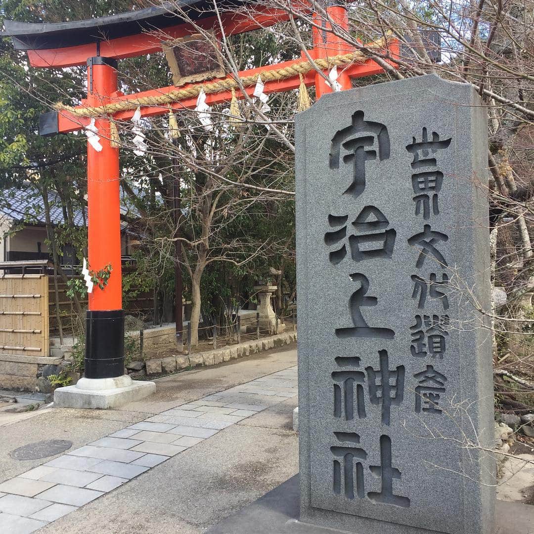 のインスタグラム：「宇治の宇治上神社・宇治神社へ。 少し風が強く寒かったけど、プチ遠出に知らない土地での刺激、リフレッシュ出来た。  #御朱印 #御朱印帳 #彦印帳 #宇治上神社 #宇治神社 #歌舞伎 #音羽屋 #歌舞伎役者 #彦三郎 #坂東彦三郎 #九代目 #歌舞伎部 #otowayabando #彦さんぽ コメントはお気軽に📝」