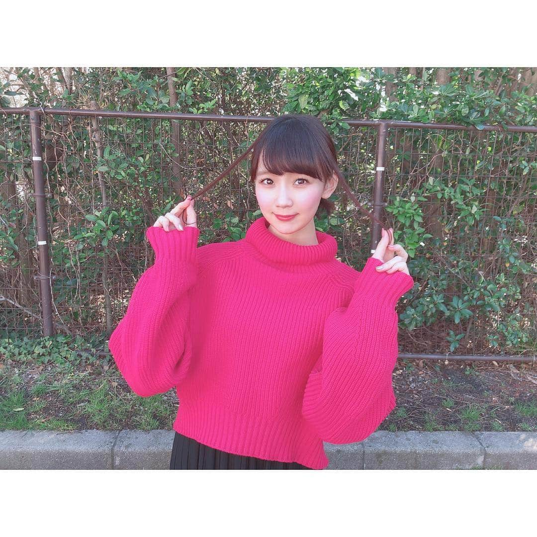 大段舞依さんのインスタグラム写真 - (大段舞依Instagram)「* . 今日は、いつも下ろしてる髪の毛を 下の方でまとめてみたよ😊😊 . #2019倍 #髪の毛アレンジ」3月9日 14時59分 - maichi_1004