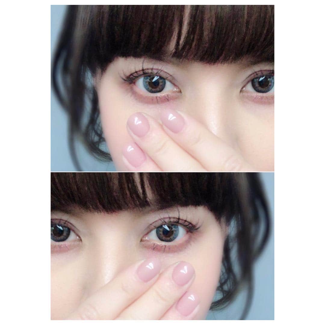 rinaのインスタグラム：「＼ Simple nail ／ . 何年ぶり？かの アートもストーンすら無い シンプルネイル… . 長さはいつも豆粒並の 超ショート派🧚‍♀️ . カラコンは、アコルデの ホリデーシリーズ/グレーです✨ @acorde_colorcontact . #ネイル #シンプルネイル #ショートネイル #ジェルネイル #ネイルサロン #ヘア #カラコン #メイク #コスメ」
