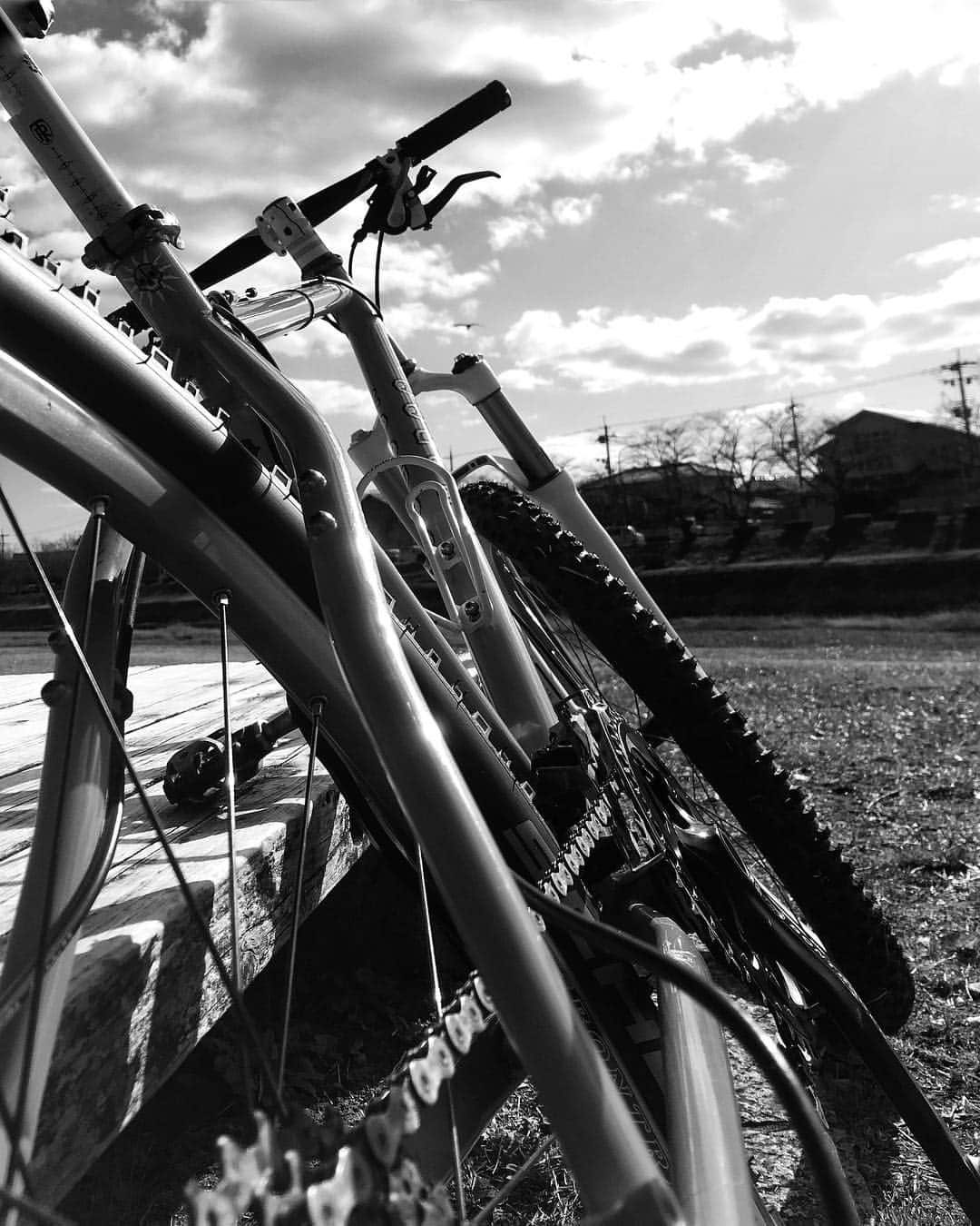 kazuさんのインスタグラム写真 - (kazuInstagram)「#igersjp #instagramjapan #team_jp_モノクロ #indies_gram  #hueart_life #tokyocameraclub #shotoniphone #vodoobikes  #magura #schwalbe #rockshox #instamtb #mtblife #jj_forum_2568」3月9日 22時40分 - rambler7s