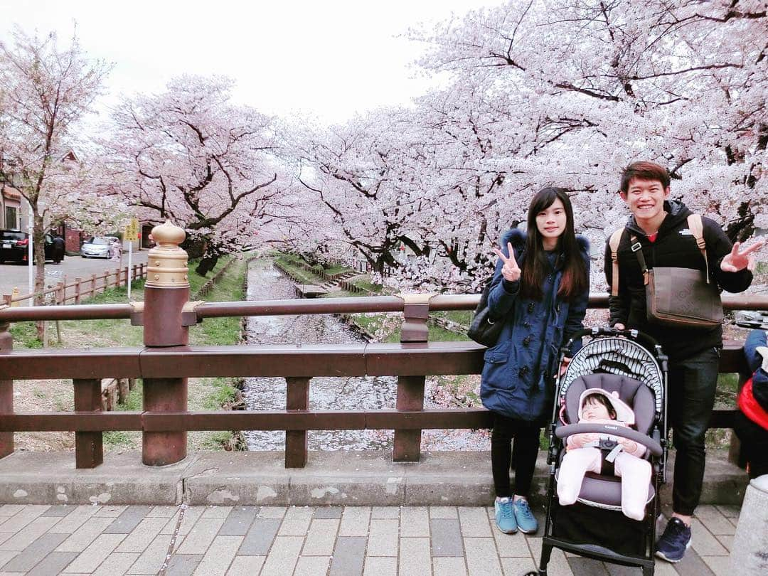 陳冠宇さんのインスタグラム写真 - (陳冠宇Instagram)「好棒的賞櫻景點🌸 但嬰兒還是在睡覺🤣  感謝家豪夫妻和彭醬媽的參與 下禮拜繼續加油💪🏻 #川越小江戸」4月8日 14時32分 - kuanyu1029