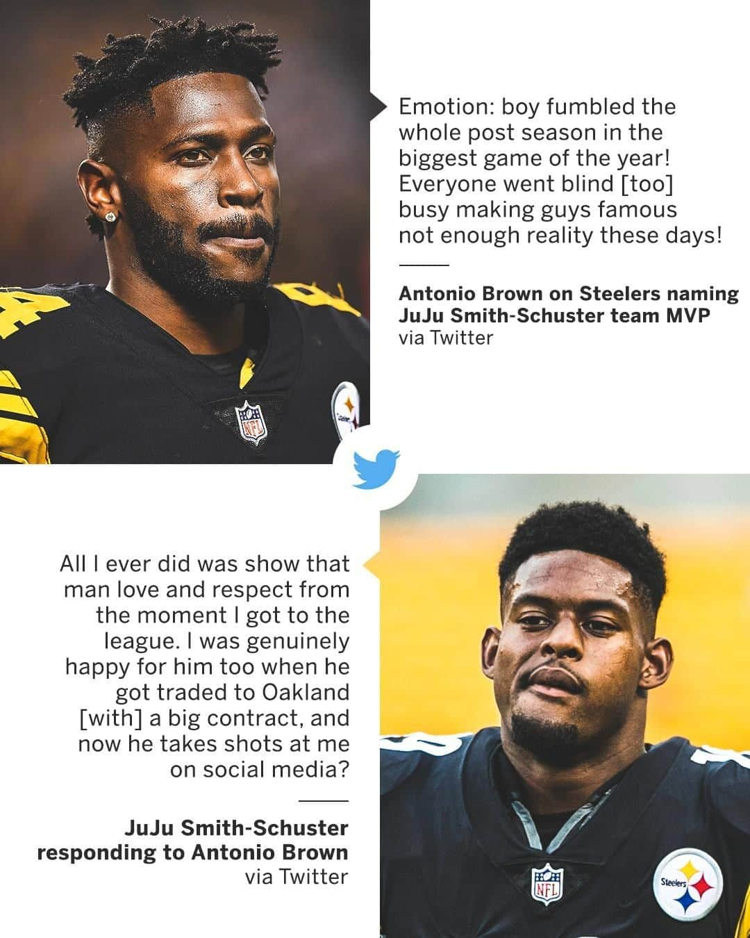 espnさんのインスタグラム写真 - (espnInstagram)「AB and JuJu exchanging words on Twitter 👀」4月8日 6時40分 - espn