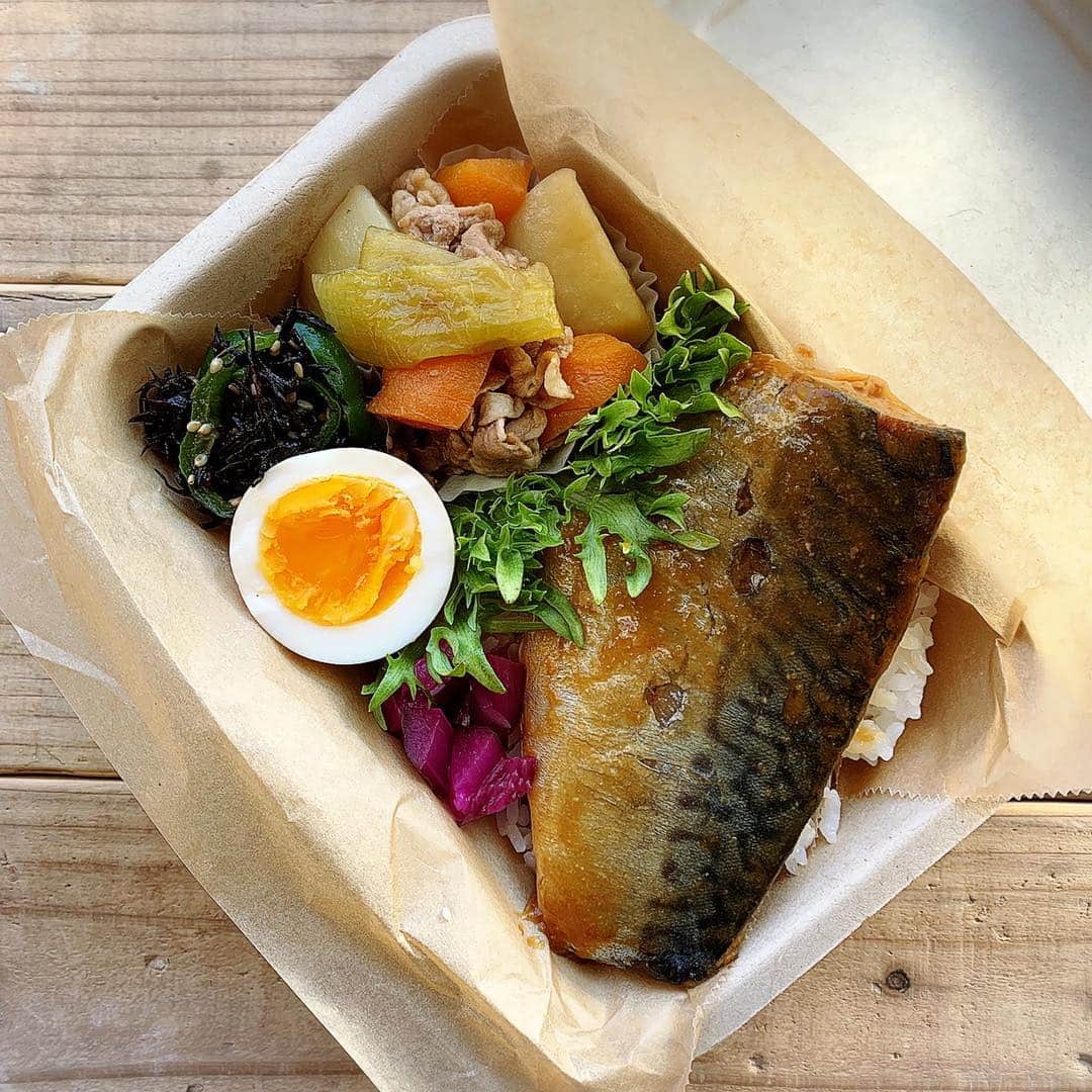 aya*** さんのインスタグラム写真 - (aya*** Instagram)「* 2019.4.8 Monday * おはようございます☀ * 今日のお弁当🍱 ○鯖の味噌煮 ○味玉 ○豚こま肉じゃが(じゃがいも、人参は @coconomi_141 ) ○ピーマンとひじきの塩炒め ○ご飯 * * お一人様になって、土日は朝寝できる⤴︎と密かに喜んだけど  朝６時には目がバチバチに覚めてしもて萎えた😂 そんな土日明けの月曜日、 今日から授業が始まる次男は ちょっと緊張しとるようですが 楽しい大学生活になりますように⤴︎ * #今週もよろしくお願いします * #ココノミ#無農薬野菜 #フーディーテーブル#食卓に春を迎えよう#マカロニメイト#おうちごはんlover#お弁当 #お昼ごはん #ランチ#昼食#常備菜#作り置き#おべんとう#弁当#日々#日々の暮らし#お弁当#暮らし#料理#おうちごはん #象印#お米大好き #お弁当コンテスト #igersjp#locari#bento#lunchbox#japanesefood#aya_ayaOben」4月8日 6時44分 - aya_aya1128