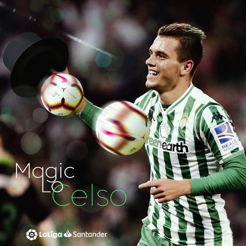 LFPさんのインスタグラム写真 - (LFPInstagram)「🎩➕⚽️ = @locelsogiovani! 👏🏻 • #LoCelso #RealBetis #RealBetisVillarreal #LaLigaSantander #LaLiga」4月8日 6時56分 - laliga